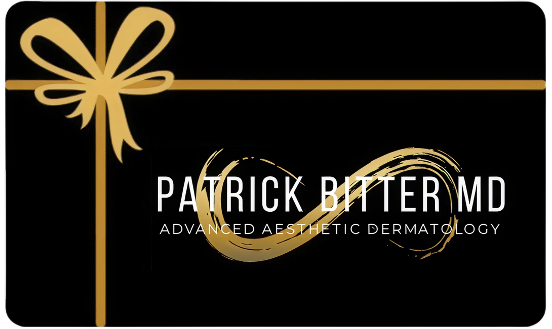 Gift card for advanced aesthetic dermatology services.