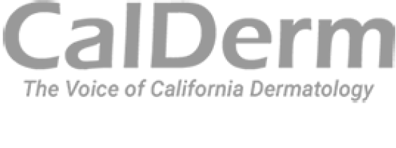 CalDerm logo and slogan for dermatology association